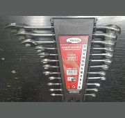 Набор ключей комбинированных 12 шт.  (6, 7, 8, 9, 10, 11, 12, 13, 14, 17, 19, 22) Carbon steel VENUS