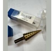 Сверло ступенчатое 4-20 мм, шаг 2мм TIN (Подвес/Блистер ИПК)